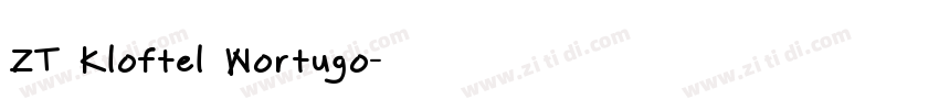 ZT Kloftel Wortugo字体转换